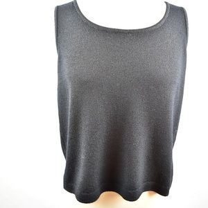 St John Knit Carviar Womens Blouse Size S Shell